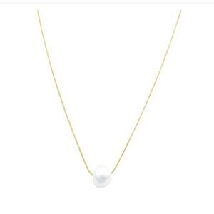 Tarnish Resistant Freshwater Pearl Chain Necklace